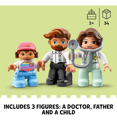 Lego Duplo Doctor Visita 10968 - Juego De Construcción De La