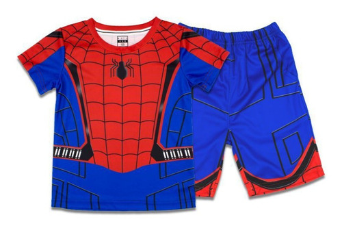 Spiderman Manga Corta Pantalones Cortos, Niños Deportiva Rop