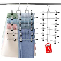 Comprar Organizador Armario 6 Niveles, Perchas Faldas Pantalones, Es