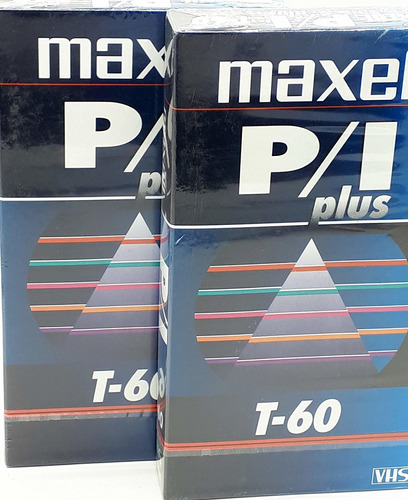 Conjunto 2 Maxell P I Plus T-60 Video Vhs