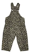 Comprar Jardinero Para Bebé Animal Print Enterito Nena | Bubujitas Marrón Claro Animal Print 30-36 Meses