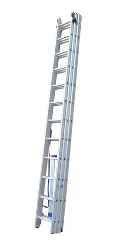 Escalera Aluminio Extensible 3 Tramos | 11 Escalones - 8,2mt