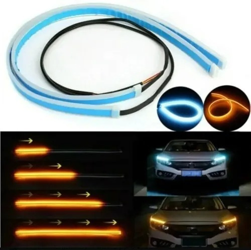 X2 Tira Led Cinta Auto Secuencial Drl  60cm / Cantonexpress