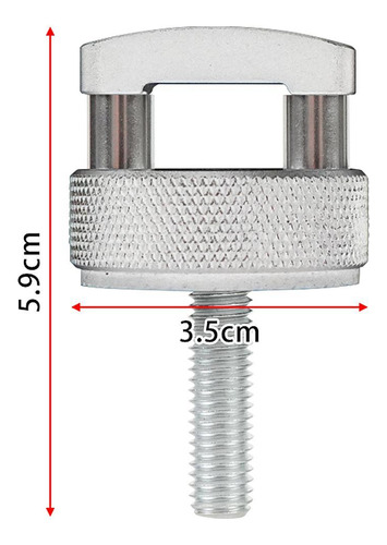 6 Piezas De Liberación Rápida Tornillos De Pulgar Plata