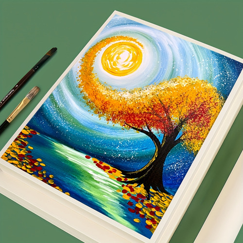 Cuaderno De Acuarela Gruesa Sketchbook Dibujo 24hoja A3 160g