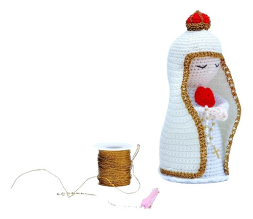 Virgen De Fátima Amigurumi Totalmente Hecha A Mano Crochet 