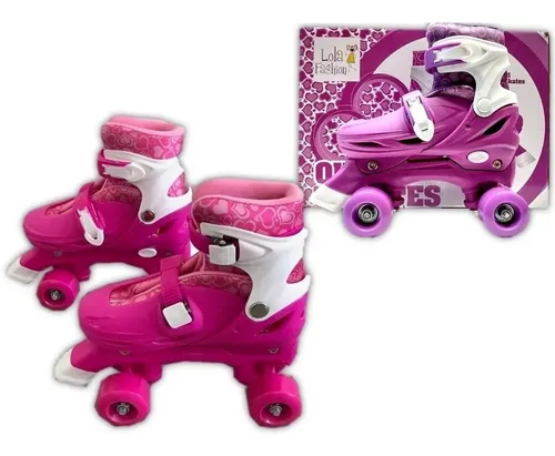 Patines 4 Ruedas Extensibles C Bota Artísticos Lola Fashion