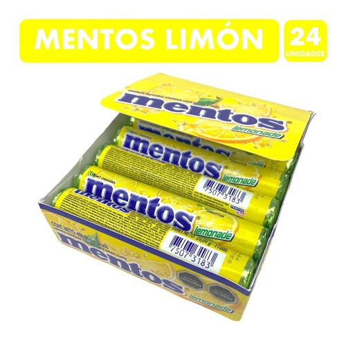 Caramelo Mentos Limonada (display 14 Unidades)