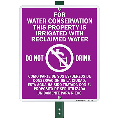 Smartsign De 12 X 10 Pulgadas Para Conservar El Agua En Esta