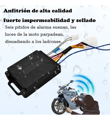 Alarma Antirrobo Moto Encendido Con Distancia Control Remoto