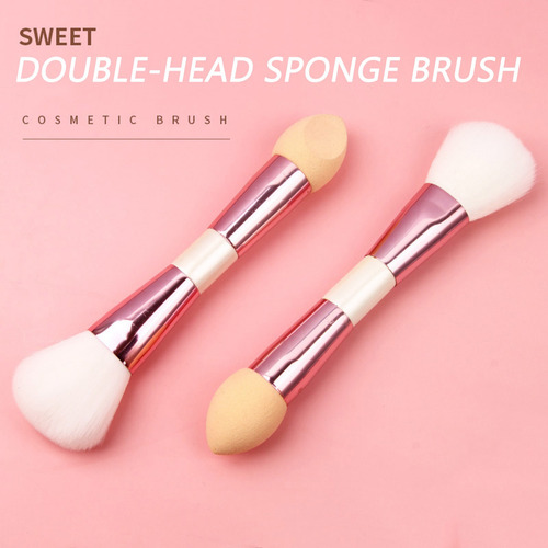 Brocha De Maquillaje Doble, Multifunción, Brocha Para Colore