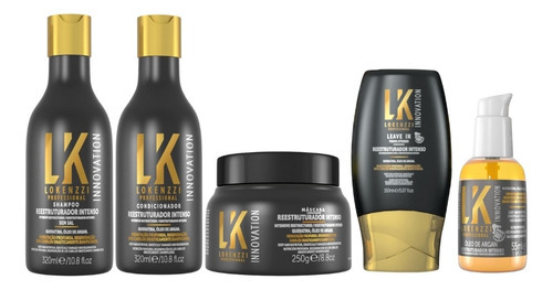 Kit Lokenzzi Reestruturador Intenso Completo 5 Itens