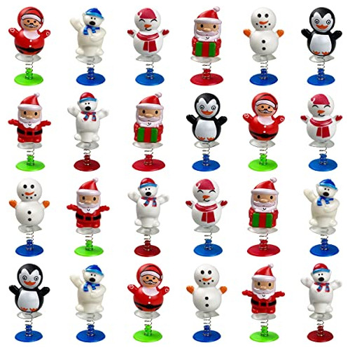 24 Pcs Christmas Jumping Popper Toys Niños Niños Niñ...