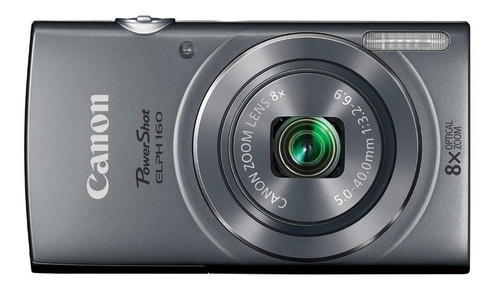  Canon PowerShot Elph 160 compacta color  plateado
