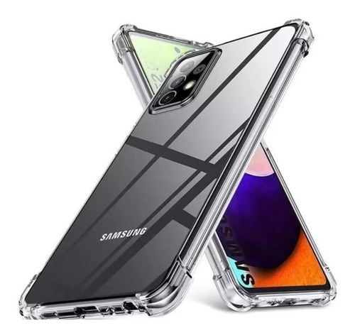 Capa Em Gel Borda Alta Para Samsung Galaxy A52 Transparente