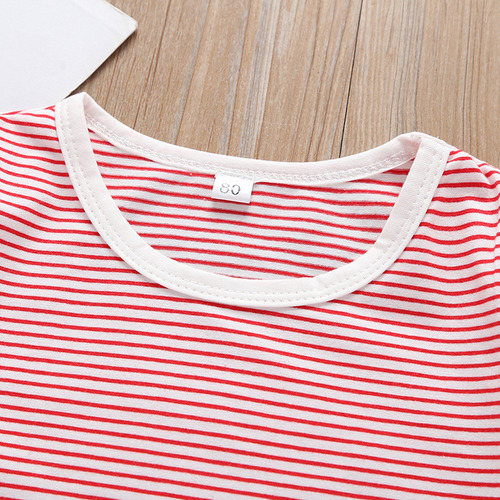 Conjunto De Ropa De 2 Piezas De Blusas A Rayas Para Niñas Y