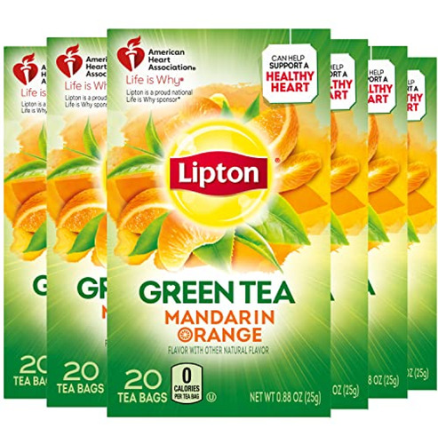 Bolsas De Té Verde Lipton Aromatizadas Con Otros Sabores Nat