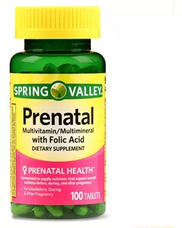 Vitaminas Prenatal Completo Multi Total Acido Folico Eg P9