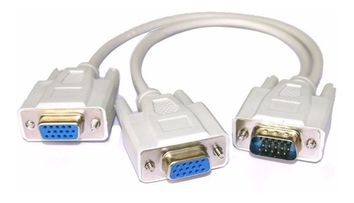 Splitter Vga Macho A 2 Vga Hembra Doble Monitor Adaptador