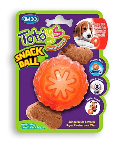 Bola Snack Ball De Borracha Interativo Petisco Para Cães Cor Cores Diversas