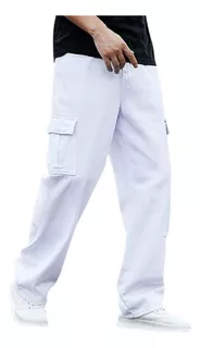 Pantalon Jogger Cargo Multibolsillo Para Hombre