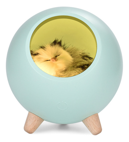 Gato Mascota Casa Ambiente Lámpara Led Luz Noche Lindo Peque