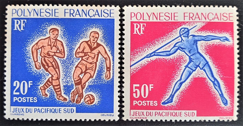 Polinesia Francesa Deportes, Serie Yv 22-23 1963 Mint L19010