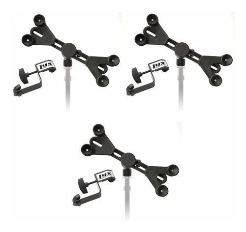 Lyxpro 3 Pack Microphone Music Stand Mount Holder For Tablet