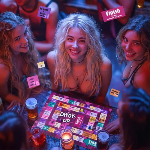Juego De Mesa Para Beber Netanico Tipsy Con Alfombrilla De P