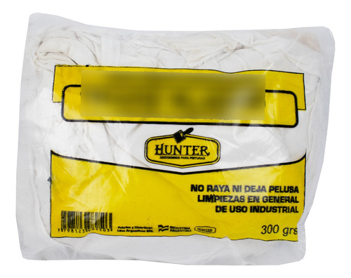 Trapo Camiseta Blanco Para Lustre Limpieza 300gr Hunter X2