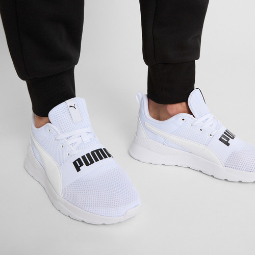 Puma, Tenis Casuales Anzarun Lite Bold Unisex Blanco Y Negro