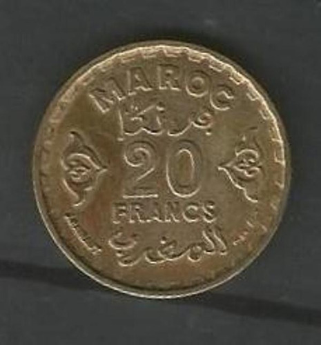 6466 Marrocos - 20 Francos 1951 - Ah 1371 (Usado)
