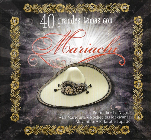 40 Grandes Temas Con Mariachi 2 Cds