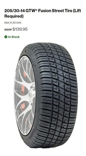 205/30-14 Gtw Fusion Street Tire