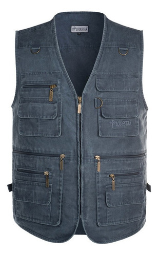 Gift Men's Vintage Denim Cotton Vest Gift