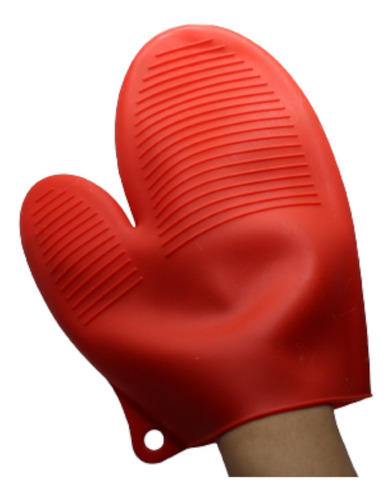 Luva De Silicone Térmica Para Pegar Coisas Quentes Cor Vermelho