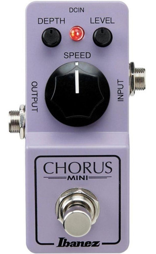 Pedal De Miniguitarra Ibanez Chorus Cs, Color Violeta