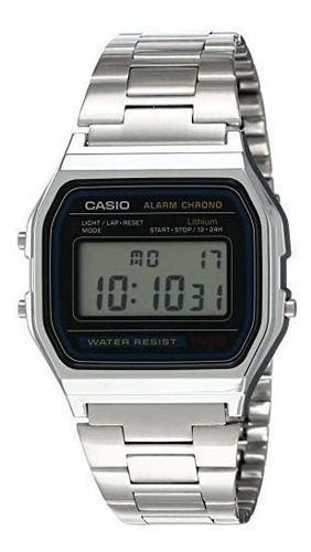 Hombres S A158wa 1df Reloj Digital De Acero Inoxidable