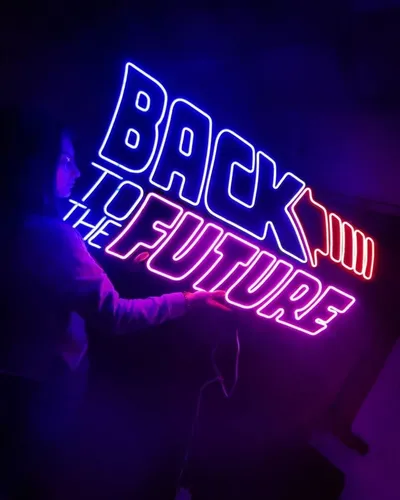 Cartel Volver Al Futuro/ Back To The Future/ Neón Led/ Deco