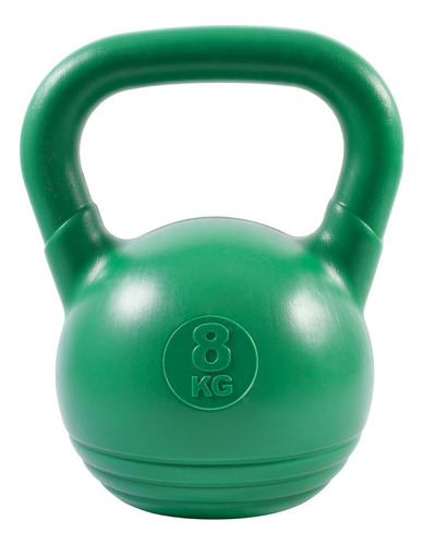 Pesa Rusa Rusas Kettlebell 8 Kg Pvc Funcional Sport Maniac Color Verde