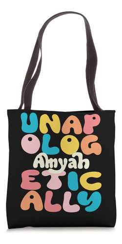 Amyah Nombre Personalizado Groovy Sin Disculpas Amyah Bolsa 