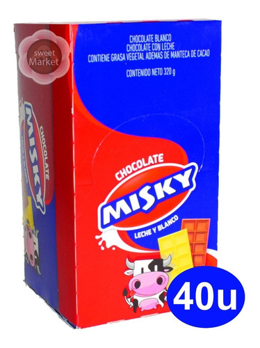 Chocolatin Misky X 40u Tipo Georgalos - Oferta Sweet Market