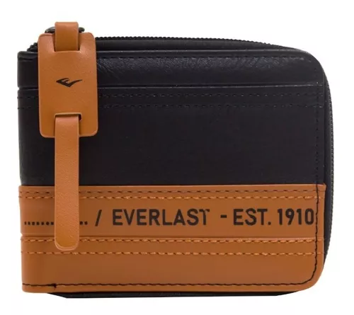 paridad fecha pluma Billetera Porta Tarjetas Hombre Everlast Original Cuero Pu