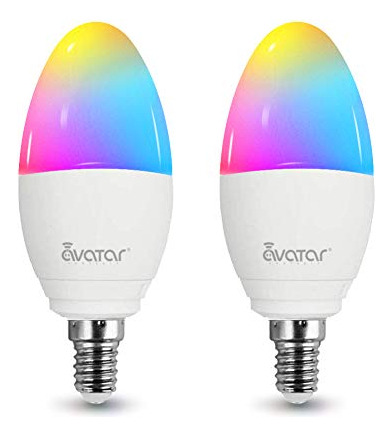 2 Pack E12 Tipo B Smart Bulb, Música Sincrona Led Jvhji