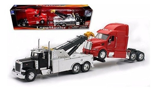 Imagen 1 de 2 de New Ray Ss-12053 Toys 1: 32 Escala Peterbilt Camión De Remo