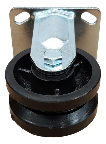 Llanta Rueda 4x2 Fierro Ranura Puerta Porton Corredizo 1 Pza