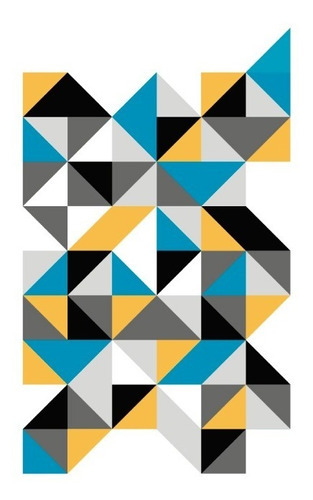Vinilo Decorativo Minimalista 14. Sticker Gigante Triangulos Color Multicolor