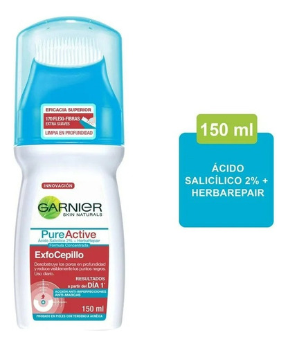 2 Pza Limpiador Facial Garnier Pure Active Anti Imperfeccion Momento De Aplicación Día/noche Tipo De Piel Normal