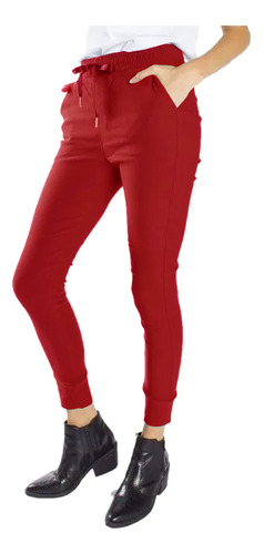 Pantalon Jogger Mujer Babucha Bengalina Elastizado Alpina