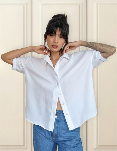 Camisa Oversized Vade Retro Mujer - Casual Elegante